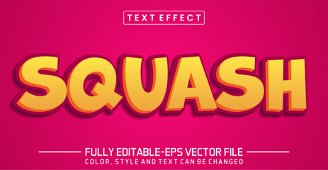 Poster - Squash font Text effect editable