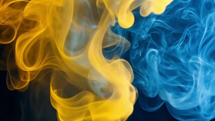 Poster - abstract swirls of color: a mesmerizing dance of colors unfolds, with flowing streams of vibrant hue