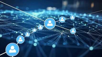 Poster - Dynamic digital network connectivity with expanding visual nodes