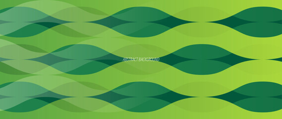 Poster - An abstract background with geometry objects such as waves arranged symmetrically and neatly. The overlapping objects create a modern impression.