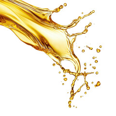Poster - Oil splash isolated on Transparent background showcasing dynamic liquid movement, Oil splash isolated on PNG background