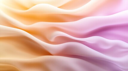 Leinwandbilder - Minimalist digital composition showcases gentle transitions of lavender, blush pink, and golden beige tones, evoking warmth and a sense of renewal