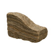 © MDNANNU - Earthy layered rock specimen with striking bands, a natural geological sample displaying distinct strata.