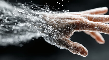 Poster - Abstract Representation of Connecting Digital Technology through Hand