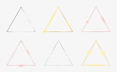 Poster - Set of six triangle frame