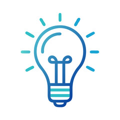 Aufkleber - Light Bulb Idea Concept Icon Representing Innovation, Creativity, and Bright Thinking