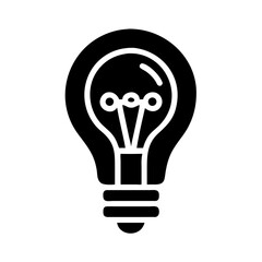 Poster - Light Bulb Idea Concept Icon Representing Innovation, Creativity, and Bright Thinking