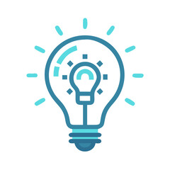 Poster - Light Bulb Idea Concept Icon Representing Innovation, Creativity, and Bright Thinking