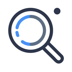 Poster - Magnifying Glass Search Tool Icon Representing Exploration, Discovery, and Information Lookup