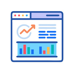 Poster - Website Traffic and Data Analytics Icon Representing Web Performance and User Behavior Tracking