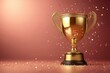 © sennauli - Golden trophy, confetti, victory, award, celebration