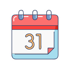 Poster - Calendar date event schedule appointment reminder agenda month day year planning organizer thirty one