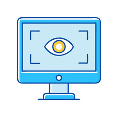 Poster - Eye tracking technology on computer screen for security biometrics and surveillance systems design