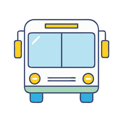 Poster - Illustration of a bus for public transportation services and school bus transport vector art