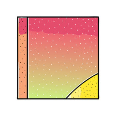 Poster - Abstract Colorful Book Cover Design with Gradient Background and Yellow Corner Accent