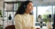 © peopleimages.com - Laughing, happy woman and customer service in call center with agent, communication and online consulting. Funny joke, friendly consultant and sales office for CRM contact support, advice or business