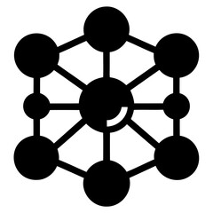 Poster - explore the molecular structure: a detailed vector illustration of crystal lattice framework design 