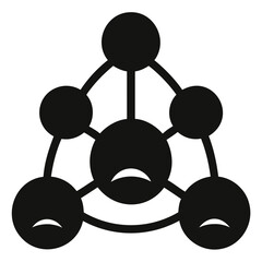 Poster - molecule structure diagram chemical bond science atom model connection network vector illustration g
