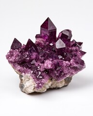 Poster - Stunning cluster of crystals displaying a variety of colors and shapes perfect for natural decor and art