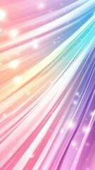 Poster - Pastel color spectrum creates Abstract stunning visual effect with light trails and glitter, perfect for backgrounds and design projects. a background