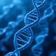 © John - Image of molecular blue dna strand structure
