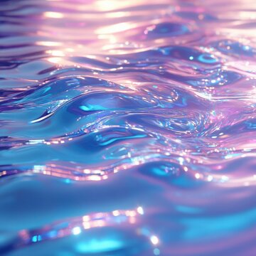 Light ripples push, dreamy shimmer on the background
