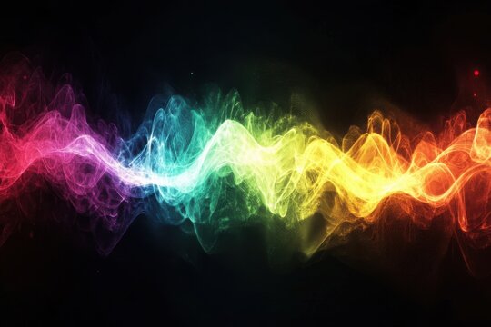 Pulses glitch behind light twisting haze