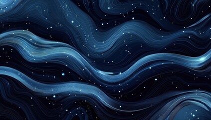 Wall Mural - abstract blue background with stars