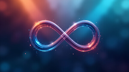 infinity logo on background and transparent, premium illustration vector infinity logo