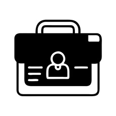 Fototapete - Business Briefcase Representing Professional Work and Corporate Career Icon