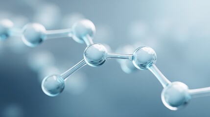Aufkleber - highly detailed macro view of nanotechnology manipulating molecular structures in bioengineered environment representing
