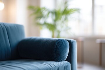 Poster - capture serene interior with chic decorations as blurred figures create sense of human presence in b