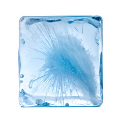 Aufkleber - Icy Blue Pass in Center of Stunning Visual Art Minimalist Design