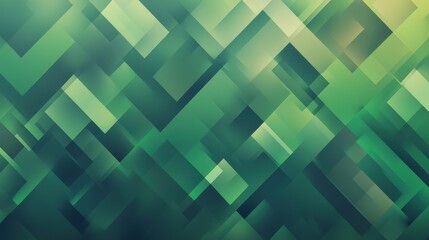 Poster - A seamless green geometric background with abstract diamond shapes and smooth gradients.