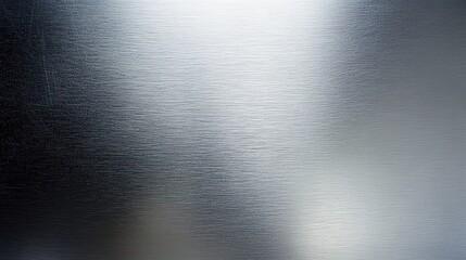 Poster - A silver-grey background with a subtle brushed metal texture, giving a sleek and modern touch