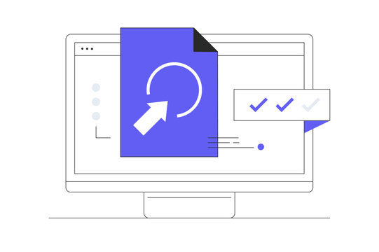 Online education, distance learning. Copywriting concept, exam preparation, storytelling, submit content, creative writing. Flat Cartoon Vector Illustration, icon. Stylish abstract design landing page