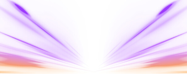 Fototapete - Abstract neon light rays background. A colorful motion background of city light trails. Vector PNG.	