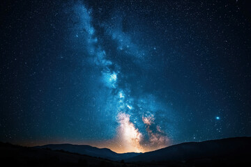 Wall Mural - a stunning night sky background showcasing stars and celestial beauty.