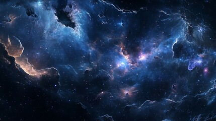 fantasy galaxy background. glowing universe with bright stars. fantasy milky way. futuristic night s
