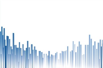 Poster - abstract blue gradient bars creating a modern design element for backgrounds or graphics