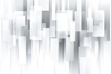 Poster - Abstract composition with layered translucent rectangles creating a sense of depth and motion