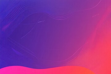 Poster - abstract gradient background with flowing lines in vibrant purple and pink hues
