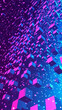 © Andrei - Futuristic arcade style background with gradient neon blue, purple and pink colors.