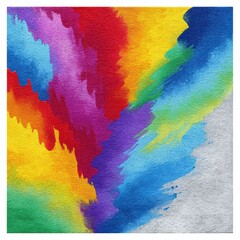 Poster - Abstract Multicolored Brushstrokes Painting