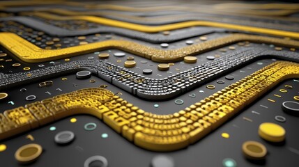 Close-up shot of abstract digital code, software development concept, tech photography - website background monitor