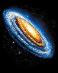 Poster - Captivating view of the milky way galaxy stretching across the night sky with sparkling stars