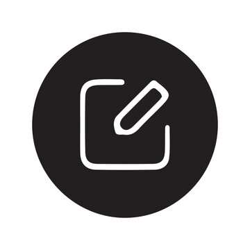 Black Edit icon symbol vector. Edit text icon. Vector Illustration Eps 10