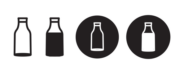 Poster - Bottle icon set. Bottle symbol set png and vector illustration on transparent background.