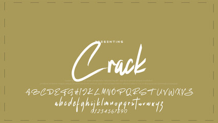 Fototapete - Hand drawn vector alphabet. Modern monoline signature script font. Elegant Signature Font. Best Alphabet Beautiful Calligraphy Signature Font