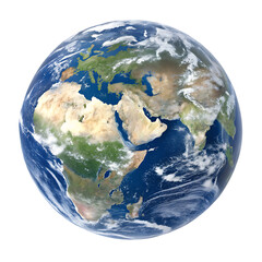 globe of earth isolated on a transparent background